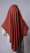 Taba Pratik Hazır Geçmeli Tesettür Eşarp Pamuk Caz Kumaş Düz Hijab - Hürrem Bone 2306_33