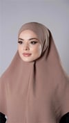 Taba Pratik Hazır Geçmeli Tesettür Eşarp Aerobin Kumaş Düz Hijab - Hürrem Bone 2309_33