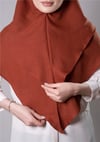 Taba Pratik Hazır Geçmeli Tesettür Eşarp Pamuk Caz Kumaş Çift Katlı Çapraz Hijab - Hürrem Bone 2304_33