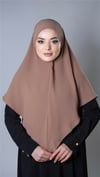 Taba Pratik Hazır Geçmeli Tesettür Eşarp Aerobin Kumaş Düz Hijab - Hürrem Bone 2309_33