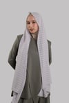 Taş Pratik Hazır Geçmeli Şal Desenli Şifon Hijab Boneli - Hürrem Bone 2415_46