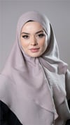 Taş Pratik Hazır Geçmeli Tesettür Eşarp Pamuk Caz Kumaş Çift Katlı Düz Hijab - Hürrem Bone 2303_46