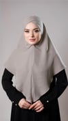 Taş Pratik Hazır Geçmeli Tesettür Eşarp Pamuk Caz Kumaş Tek Katlı Çapraz Hijab - Hürrem Bone 2305_46