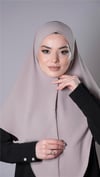 Taş Pratik Hazır Geçmeli Tesettür Eşarp Aerobin Kumaş Düz Hijab - Hürrem Bone 2309_46