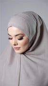 Taş Pratik Hazır Geçmeli Tesettür Eşarp Pamuk Caz Kumaş Düz Hijab - Hürrem Bone 2306_46