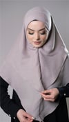 Taş Pratik Hazır Geçmeli Tesettür Eşarp Pamuk Caz Kumaş Çift Katlı Düz Hijab - Hürrem Bone 2303_46