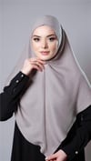 Taş Pratik Hazır Geçmeli Tesettür Eşarp Pamuk Caz Kumaş Düz Hijab - Hürrem Bone 2306_46