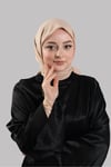 Ten Düz Klasik Eşarp İtalyan Dikişli Pamuk Caz Sade - Hürrem Bone 202210_45