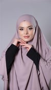 Violet Pratik Hazır Geçmeli Tesettür Eşarp Medine İpeği Kumaş Arkadan Bağlamalı Sufle Hijab - Hürrem Bone 2301_21