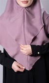 Violet Pratik Hazır Geçmeli Tesettür Eşarp Pamuk Caz Kumaş Çift Katlı Çapraz Hijab - Hürrem Bone 2304_21