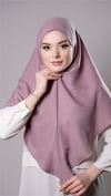 Violet Pratik Hazır Geçmeli Tesettür Eşarp Pamuk Caz Kumaş Düz Hijab - Hürrem Bone 2306_21