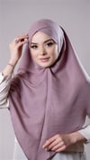 Violet Pratik Hazır Geçmeli Tesettür Eşarp Pamuk Caz Kumaş Tek Katlı Çapraz Hijab - Hürrem Bone 2305_21