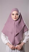 Violet Pratik Hazır Geçmeli Tesettür Eşarp Pamuk Caz Kumaş Çift Katlı Düz Hijab - Hürrem Bone 2303_21