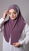 Violet Pratik Hazır Geçmeli Tesettür Eşarp Sandy Kumaş Yırtmaçlı Düz Hijab - Hürrem Bone 2310_21