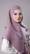 Violet Pratik Hazır Geçmeli Tesettür Eşarp Pamuk Caz Kumaş Çift Katlı Düz Hijab - Hürrem Bone 2303_21