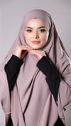 Violet Pratik Hazır Geçmeli Tesettür Eşarp Medine İpeği Kumaş Arkadan Bağlamalı Çift Katlı Sufle Hijab - Hürrem Bone 2302_21