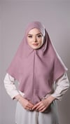 Violet Pratik Hazır Geçmeli Tesettür Eşarp Pamuk Caz Kumaş Düz Hijab - Hürrem Bone 2306_21