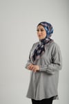 Vizon Desenli Eşarp Bambu Geometrik Dijital Baskılı - Hürrem Bone 202205_10