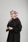 Vizon Desenli Eşarp Bambu Yaprak Dijital Baskılı - Hürrem Bone 202204_10