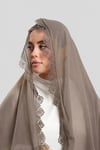 Vizon Namaz Başörtüsü Şal Şifon Güpürlü - Hürrem Bone 202106_10