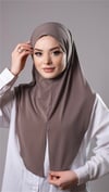 Vizon Pratik Hazır Geçmeli Tesettür Eşarp Sandy Kumaş Yırtmaçlı Düz Hijab - Hürrem Bone 2310_10