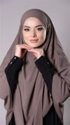 Vizon Pratik Hazır Geçmeli Tesettür Eşarp Medine İpeği Kumaş Arkadan Bağlamalı Çift Katlı Sufle Hijab - Hürrem Bone 2302_10