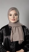 Vizon Pratik Hazır Geçmeli Tesettür Şal Örme Kumaş Taşlı Yıldız Desenli  - Hürrem Bone 2118Y_10