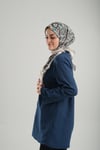Zümrüt Desenli Eşarp Bambu Çiçek Dijital Baskılı - Hürrem Bone 202208_37