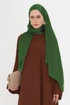 Zümrüt Düz Klasik Şal Turlu Polyester Lüx Janjan - Hürrem Bone 202126_37