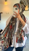 ETRO DESEN GRİ ÇOK RENKLİ ŞAL 