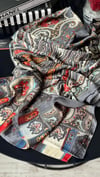 ETRO DESEN GRİ ÇOK RENKLİ ŞAL 