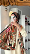 ETRO DESEN SİYAH GEÇİŞLİ ÇOK RENKLİ ŞAL 