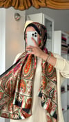 ETRO DESEN SİYAH GEÇİŞLİ ÇOK RENKLİ ŞAL 