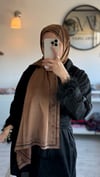 KAHVE C VUAL İPEK ŞAL