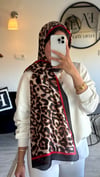 LEOPAR İPEK SATEN ŞAL