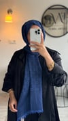 SAKS MAVİ / G KAŞMİR / YÜN İPEK ŞAL