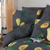Avocado Desenli Dark Tek Kişilik Nevresim Takımı
