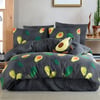 Avocado Desenli Dark Tek Kişilik Nevresim Takımı