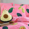 Avocado Desenli Pembe Çift Kişilik Nevresim Takımı