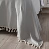Balık Sırtı Desenli Çift Kişilik Yatak Örtüsü 200x230 Cm Gri