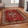 Klasik Afgan Türkmen Otantik Kilim Desenli Dijital Baskılı Halı Kaydırmaz Tabanlı Yıkanabilir Halı
