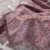Linen Çok Amaçlı Sık Dokuma Bordo Koltuk Örtüsü 170x220 cm