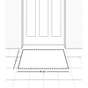 Vagonik Alohomora Dijital Baskılı 50x70cm Dekoratif Çok Amaçlı Iç Ve Dış Kapı Paspası