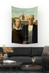 Vagonik American Gothic Duvar Örtüsü Halısı