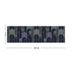 Vagonik Art Deco Desenli Dijital Baskılı Runner 140x40 cm