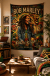Vagonik Bob Marley Duvar Örtüsü Afişi Kalın Kumaş