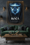 Vagonik Boğa burcu Astroloji Temalı Mistik Desenli Duvar Örtüsü Tapestry Desen 472