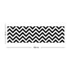Vagonik Dik Zigzag Desenli Dijital Baskılı Runner 140x40 cm