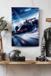 Vagonik F1 Temalı Art Duvar Örtüsü Halısı