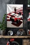 Vagonik F1 Temalı Aytron Senna Duvar Örtüsü Halısı